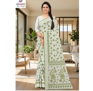 Sari élégant en coton doux traditionnel imprimé à séchage rapide Ajmera, collection ethnique stylée pour femmes, idéal pour les fêtes, toutes saisons - Product Image 2
