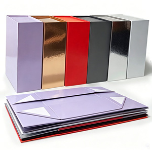 Luxury <b>Magnetic</b> Foldable Gift <b>Box</b> Cardboard Gift <b>Box</b> with Double-sided Tape for Gifts Crafts Packaging - Product Image 3