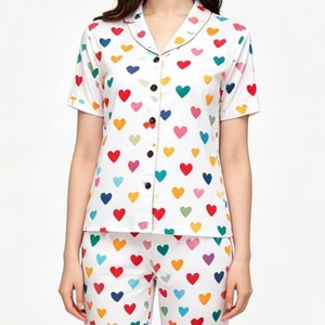 Ensembles de pyjamas en satin soyeux de luxe <span class=keywords><strong>pour</strong></span> femmes, vêtements de maison, 2 pièces, manches courtes, <span class=keywords><strong>pantalon</strong></span> long, pyjama femme, grande taille, vêtements de nuit <span class=keywords><strong>pour</strong></span> femmes - Product Image 3