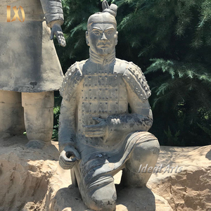 Factory Direct Sale High Quality Large Outdoor Chinese Antique Marble Stone <strong>Terracotta</strong> <strong>Warrior</strong> <strong>Garden</strong> <strong>Statue</strong> - Product Image 3