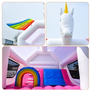 Château gonflable commercial blanc pour adultes - Product Image 5