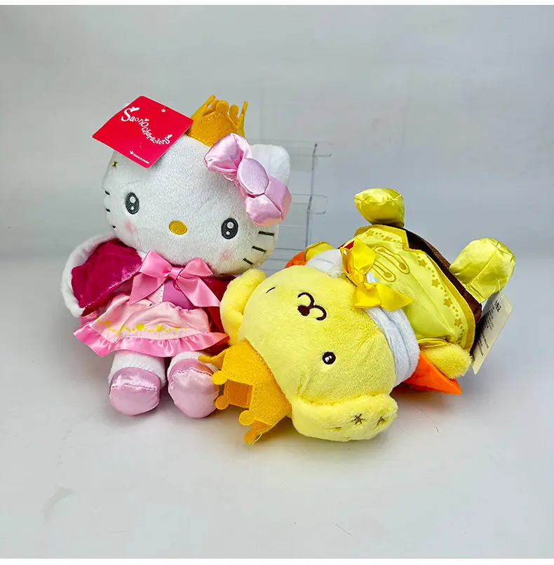 Vente chaude Cape Senrio Princesse HK KT Hallokitty Pluches Melodi Kulomi Sirène Belle En Peluche Saint Valentin Fille Enfants Jouets