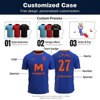 En stock, uniforme de football en jacquard à rayures fines, vente en gros, logo personnalisé, maillot de football à manches raglan, maillot de football pour l'entraînement et les matchs