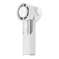 Ventilateur portable turbo de 3000 mAh, écran numérique LED, 100 vitesses réglables, compresse de glace, mini ventilateur rechargeable pour les voyages