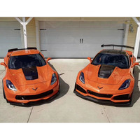 Kit carrosserie pour Chevrolet Corvette C7, Corvette C7 améliorée avec pare-chocs avant de style ZR1, lèvre avant