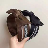Bandeau personnalisable à nœud en strass pied-de-poule |   Directement de l'usine |   Accessoires de cheveux chic pour le bureau