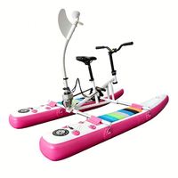 Vélo aquatique gonflable plat pour enfants, flotteur large à cadre en aluminium, léger et facile à ranger, vente en gros depuis la Chine Lumark