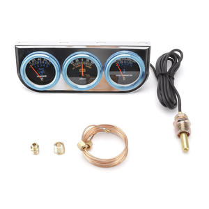 Medidor Combinado Mecánico de Tres Barras de 52 mm para Modificaciones de Camiones, Universal de 12 V, Nuevo, Mide Corriente/Temperatura del Agua/Aceite - Product Image 4