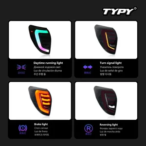 อุปกรณ์ตกแต่งรถยนต์สำหรับ Toyota Rav4 ไฟท้าย ปี 2009-2012  ดัดแปลงเป็นไฟท้าย LED แบบ DRL พร้อมไฟเลี้ยวแบบไดนามิก - Product Image 4