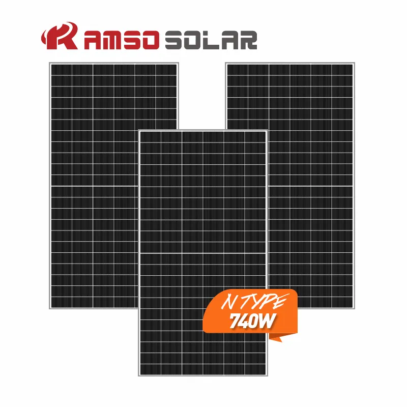 Low price 700kw 740W 750W 760W solar panels price for home solar system 730 watt panel solar