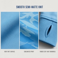 Équipement sportif d'automne personnalisé pour club, imprimé, demi-zip, respirant, extensible dans quatre directions, léger, en polyester, pour hommes adultes