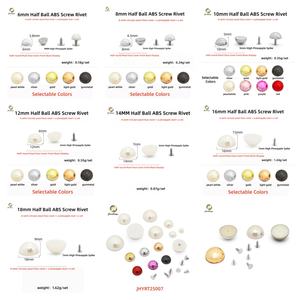 विभिन्न आकार और रंग आधा गेंद एब्स डिय परिधान चमड़े के शिल्प बेल्ट वॉलेट बैग सजावट हार्डवेयर के लिए - Product Image 6