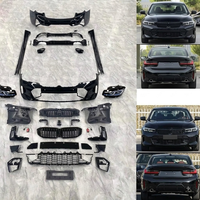 Kit de carrosserie de conversion style sport LCI pour BMW Série 3 G20G28 2019-2022 avec pare-chocs avant et arrière, jupes latérales, phares et calandre avant