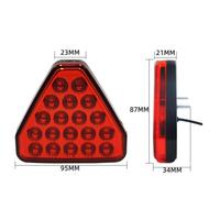12V clignotant Triangle Style sportif arrière troisième feu stop Auto queue avertissement Signal lampe 6000k couleur voiture pilote arrêt feux de sécurité