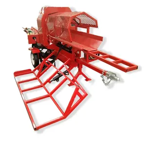 wood splitter log firewood processors with hydraulic saw 35t large firewood processor diesel machine fire wood processor