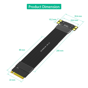 M.2 Nvme Để oculink 4i Cáp Mở Rộng Cho SSD <span class=keywords><strong>Card</strong></span> Đồ Họa M2 M Chìa Khóa Để SFF-8612 Bộ Chuyển Đổi - Product Image 2