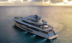 巨大な116フィートの豪華キャビンクルーザー、プレミアムグラスファイバーヨット、快適な水上冒険のためのディーゼル燃料タイプ - Product Image 5