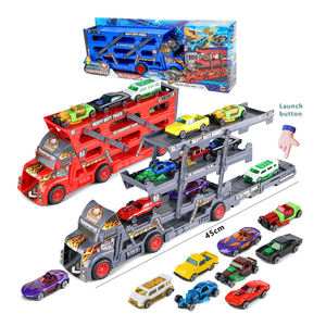 Ept Đồ chơi xe ô tô Hot Bán kim loại <span class=keywords><strong>diecast</strong></span> Mô hình xe ô tô freewheel xe tải đặt 8 cái bán Trailer xe tải tàu sân bay xe tải - Product Image 2