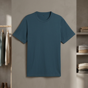 เสื้อยืดคอกลมแขนสั้นผู้ชาย ผ้าฝ้าย 100% เนื้อเจอร์ซีย์ ทรงปกติ สกรีนโลโก้ได้ เนื้อผ้านุ่ม สวมใส่สบาย เหมาะสำหรับฤดูร้อน - Product Image 4