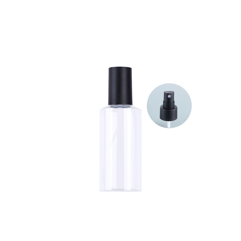 ขวดใสพร้อมฝาสีดำ