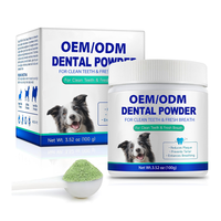 Poudre dentaire pour chien OEM/ODM, poudre nettoyante pour les dents des chiens, soins dentaires pour chiens, élimination de la plaque et de la mauvaise haleine