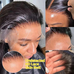 Perruques Frontales en Dentelle Pleine Chevelure Naturelle Alignée sans Nœuds 13x4 HD, Vendeur <span class=keywords><strong>de</strong></span> Perruques Indétectables Cheveux Humains Vietnamiens Droits à Prix Compétitifs - Product Image 3