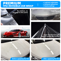 Film de protection de peinture en TPU noir satiné auto-réparateur transparent mat pour la protection de la peinture des vélos et des véhicules