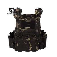 Vente en gros de gilet tactique 1000D avec bandoulière porte-plaque pochette de protection Molle Mag pour le jeu CS équipement de chasse