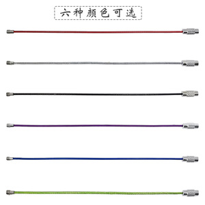 Porte-clés en fil d'acier revêtu arc-en-ciel, rond, tendance, résistant, en métal, utilisations multiples, origine Shenzhen AS8000 - Product Image 2