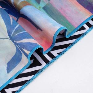 Микрофибра переработанного полиэстера большого размера, безпесочное быстросохнущее легкое пляжное полотенце - Product Image 2