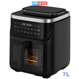 Friteuse à vapeur 7L 1700W Four combinant vapeur et friteuse à air Moins d'huile Écran tactile LED Friteuse à vapeur numérique intelligente - Product Image 1