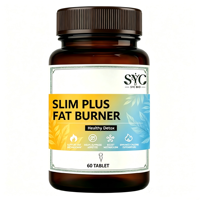 Complément Alimentaire Minceur OEM Personnalisé Slim Plus Brûleur de Graisse avec Extrait Végétal pour la Réduction de la Graisse Viscérale et le Contrôle de l'Appétit chez l'Adulte, 60 Comprimés