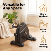Mini-vélo d'exercice multifonctionnel sous le bureau pour seniors