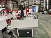 Table mobile en fonte semi-fermée AR4040 6060 machine de routeur cnc en métal pour graver le laiton et l'aluminium