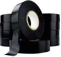 Ruban isolant électrique en PVC noir, ignifuge, adapté au blindage industriel haute tension