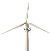 Ensemble complet de 5kw d'éoliennes à axe Horizontal, générateurs d'énergie Alternative, système d'énergie hybride solaire éolienne
