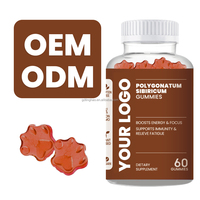 Gummies GlowLeaf Vegan à l'extrait de Maca et au Polygonatum Sibericum - Soutien énergétique pour adultes