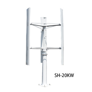 กังหันลมแบบแกนตั้ง Smaraad SHN 20KW ใบพัดอลูมิเนียม VAWT ไร้เสียงรบกวน ประสิทธิภาพสูง เครื่องกำเนิดไฟฟ้าพลังงานลมแบบแกนตั้ง SH-20KW Wind SH-20KW - Product Image 4