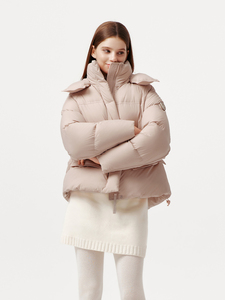 <span class=keywords><strong>Doudoune</strong></span> courte matelassée pour femme avec capuche et fermeture éclair, manches longues, chaude pour l'hiver, manteau matelassé, vente en gros de vêtements d'extérieur - Product Image 3