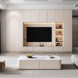 Mobile TV Pieghevole Moderno, Unità da <span class=keywords><strong>Parete</strong></span> Economica per <span class=keywords><strong>Soggiorno</strong></span> - Product Image 2