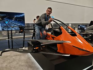 YIVTOL EVTOL Aeronave Tripulada de Tamaño Pequeño, Fácil de Operar, 1 Asiento con Rendimiento de Vuelo Estable, Despegue y Aterrizaje Vertical VTOL - Product Image 5