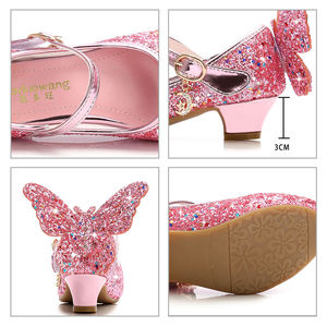 Crystal Girls Shoes Elsa <span class=keywords><strong>Aurora</strong></span> Glitter Sandalias Mariposa <span class=keywords><strong>Cenicienta</strong></span> Belle Sofia Rapunzel Zapatos Regalo de cumpleaños para niños - Product Image 6