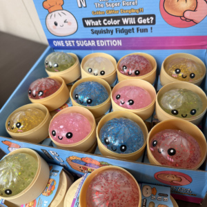 New 5.5cm Dumpling Squishy Glitter Steamed Bun Mystery <b>Box</b> Colorful Stress Balls <b>Fidget</b> Sensory <b>Toy</b> Anxiety Relief With Steamer - Product Image 2