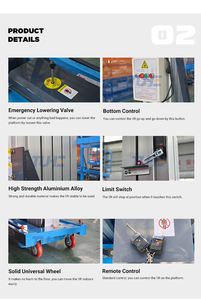 चीन निर्माता ऊर्ध्वाधर आदमी लिफ्ट एल्यूमीनियम आदमी लिफ्ट हाइड्रोलिक ऊर्ध्वाधर लिफ्ट - Product Image 5