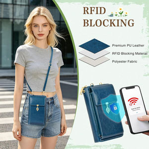 Bolsos cruzados para teléfono móvil para mujer, carteras de cuero para celular |   Pequeño - Product Image 3