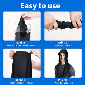 Serviette de sport rafraîchissante à capuche, séchage rapide et absorbante, idéale pour le fitness et le cyclisme - Product Image 2