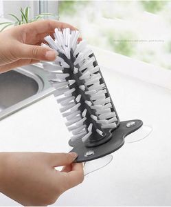 360 Degree Glass Teacup Cleaning Bottle <b>Brush</b> Wholesale Cleaning Cup Glass Milk <b>Brush</b> Set Bottle <b>Brushes</b> Customized - Product Image 3