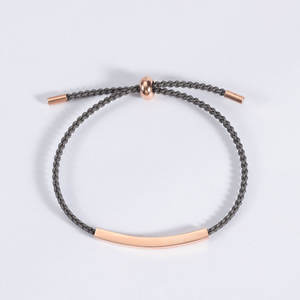 Bracciale in Corda Fatto a Mano Dell'Amicizia Personalizzato con Gioielli Ispirazione All'Ingrosso, Braccialetti per Coppie con Incisione Personalizzata - Product Image 3