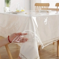0.08-0.15MM nappe ronde transparente protecteur bureau buvard tapis clair étanche anti-rayures couverture de Table pour la décoration intérieure