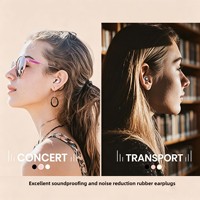 Bouchons d'oreilles professionnels anti-bruit, étanches avec 6 tailles d'embouts, ajustement confortable toute la journée, options multicolores